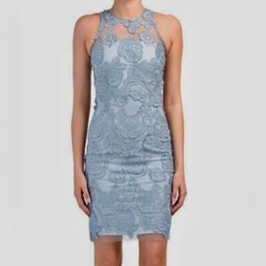 Reiss blue floral sleeveless dress sz 10